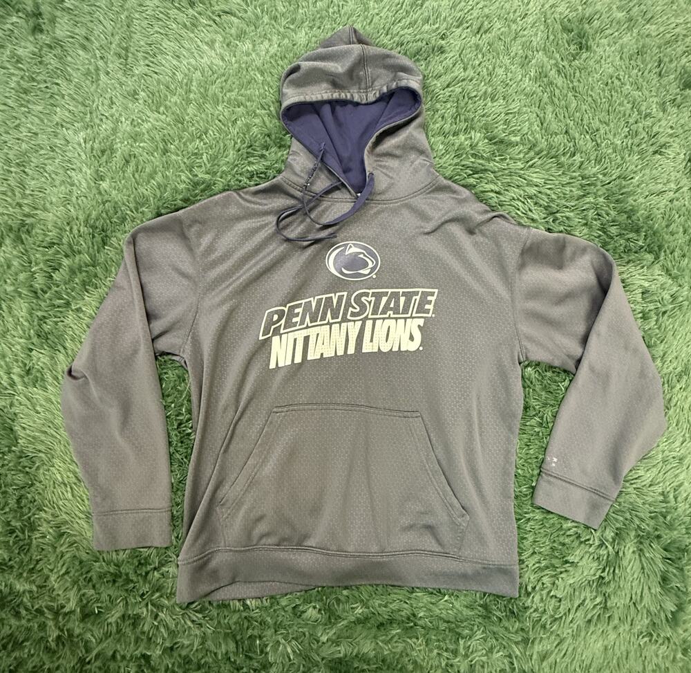 Russell Men's Penn State Nittany Lions Activewear Hoodie Pullover Grey Size L